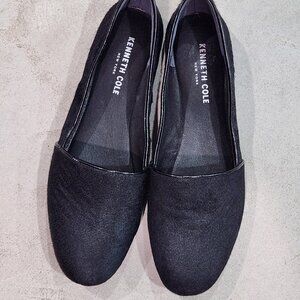 Kenneth Cole New York | Women's Classic Black Mohair Flats 9W